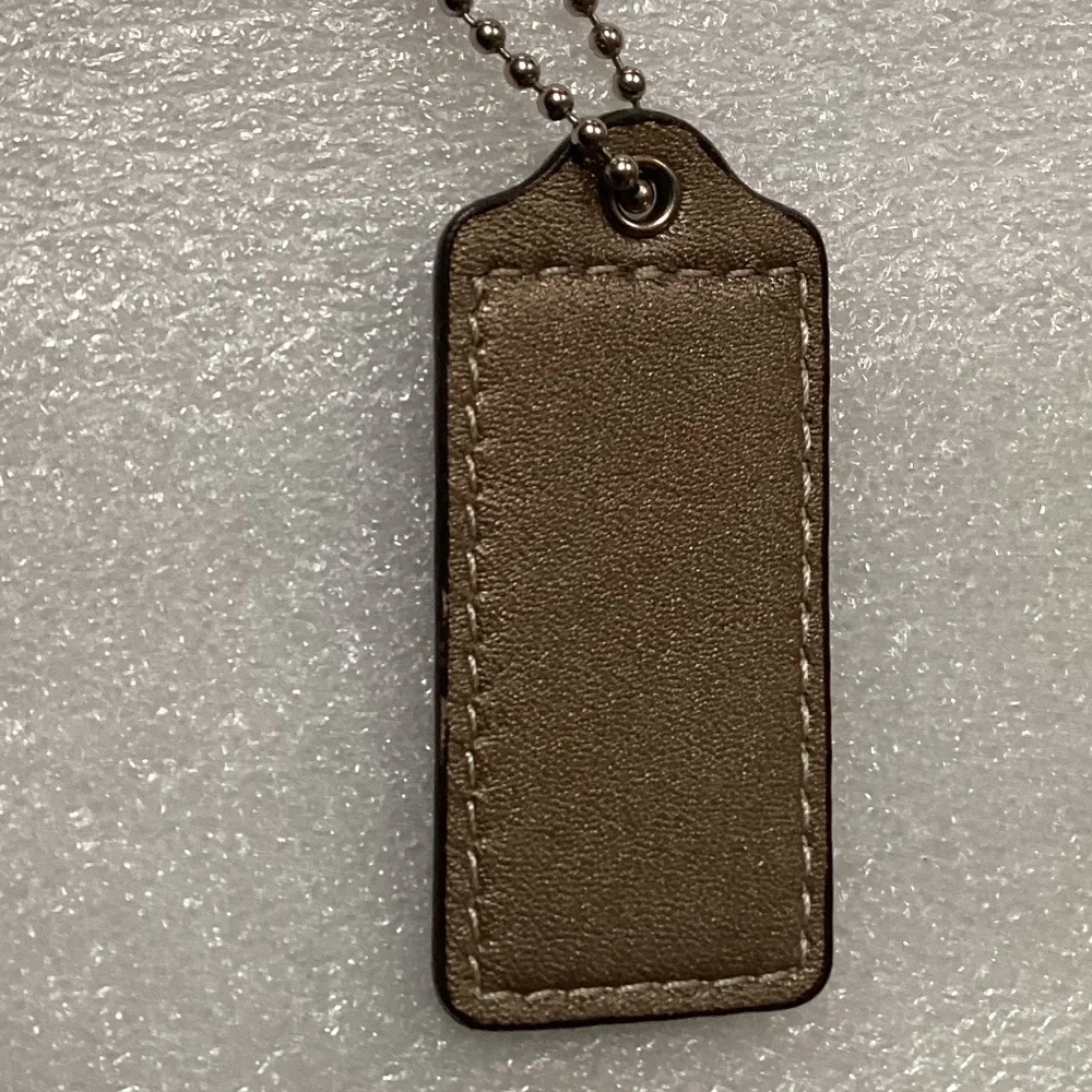 Coach Dark Beige Bag Tag/Hang Tag